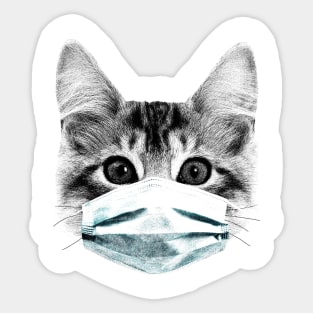 Quarantine house cat Sticker